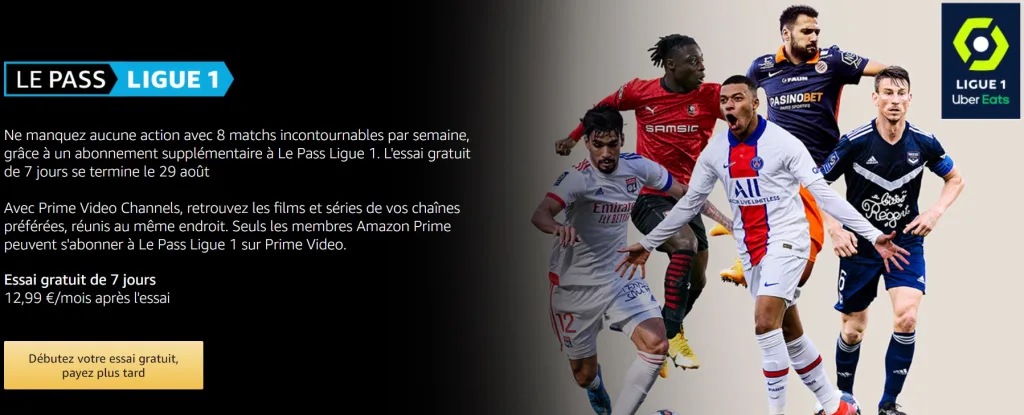 Amazon Prime Ligue 1 prix