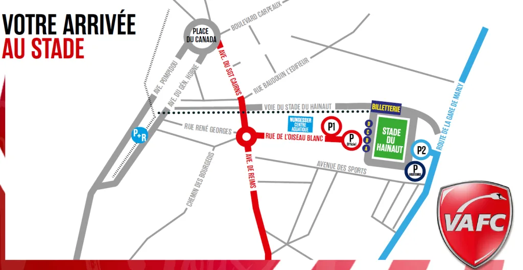 stade du hainaut parking