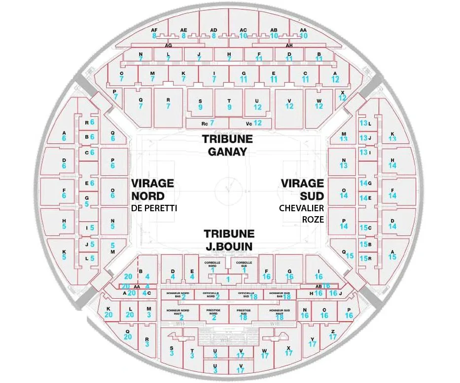 stade vélodrome plan