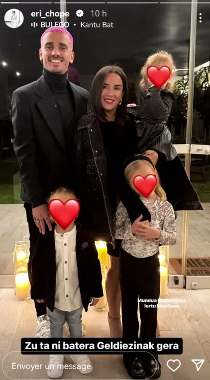 antoine griezmann femme